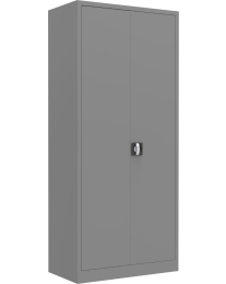 Draaideurkast, gelast, kleur grijs, breedte 95cm, hoogte 195cm, EXTRA diep