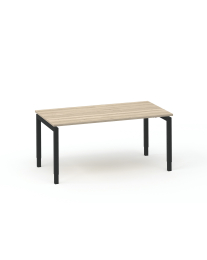 Bureau Easy-4, 4 poot bureau, onderstel zwart, positie schuin