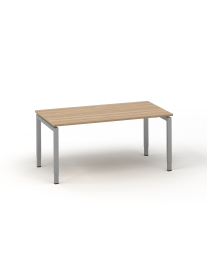 Bureau Easy-4, 4 poot bureau, onderstel zilvergrijs, werkblad 200x100cm