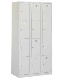 Premium locker, 4 koloms, grijs