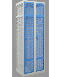 Gaaslocker grijs blauw