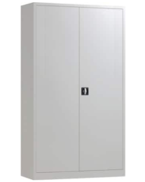 Demontabele draaideurkast BDM195120, 195cm hoog, breed 120cm, kleur lichtgrijs