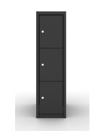 Dark Line Lockers, 1 kolom 30cm, 3 deurtjes