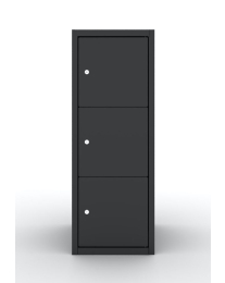 Dark Line Lockers, 1 kolom 40cm, 3 deurtjes