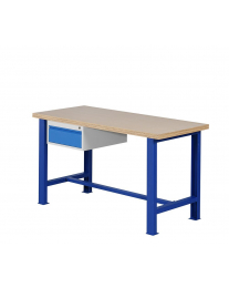 Werkbank 150cm, framekleur blauw