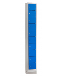 Mini locker, Blauw, 1 kolom