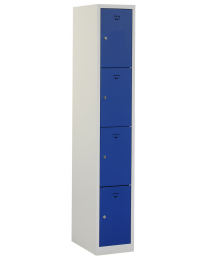 Premium locker, 4 deurs, blauw