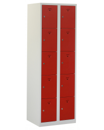 Premium Locker, 2 koloms, rood