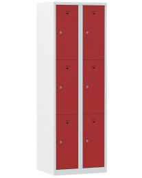 Premium locker, 2 koloms, rood