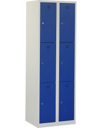 Premium locker, 2 koloms, blauw