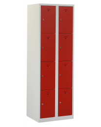 Premium locker, 2 koloms, rood