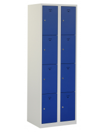 Premium locker, 2 koloms, blauw