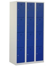 Premium locker, 4 koloms, blauw