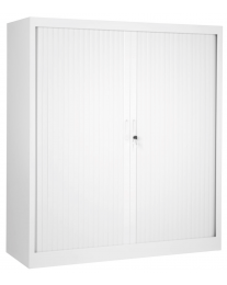 Roldeurkast CHS135120, wit, 3 legborden