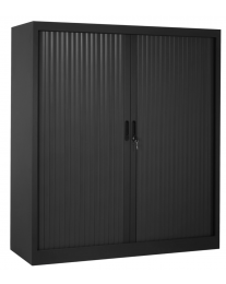 Roldeurkast CHS135120, kleur antraciet, 3 legborden