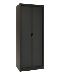 Voordelige Roldeurkast CHS19580, kleur zwart, hoogte 195cm