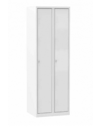 Garderobe locker, 2 deurs, 180cm, kleur wit