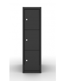 Dark Line Lockers, 1 kolom 30cm, 3 deurtjes