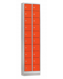 Mini locker, 20 deurtjes, rood