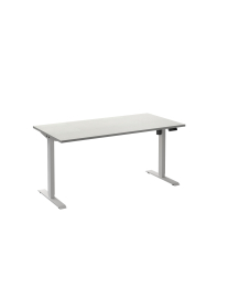 Zit sta bureau Adjust1PLUS Elektrisch, 1 motor-Wit-Wit -120x60cm
