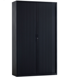 Demontabele roldeurkast JCHSD, H195xB120cm, kleur zwart
