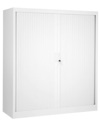 Roldeurkast CHS135120, wit, 3 legborden