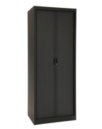 Voordelige Roldeurkast CHS19580, kleur zwart, hoogte 195cm