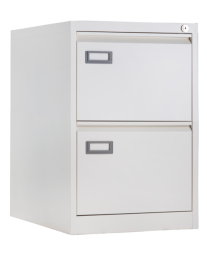 Dossier ladekast DMK70, twee lades, wit