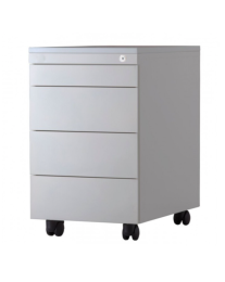 Ladeblok YGKPLUS803, 3 lades + pennenlade, kleur LICHTGRIJS